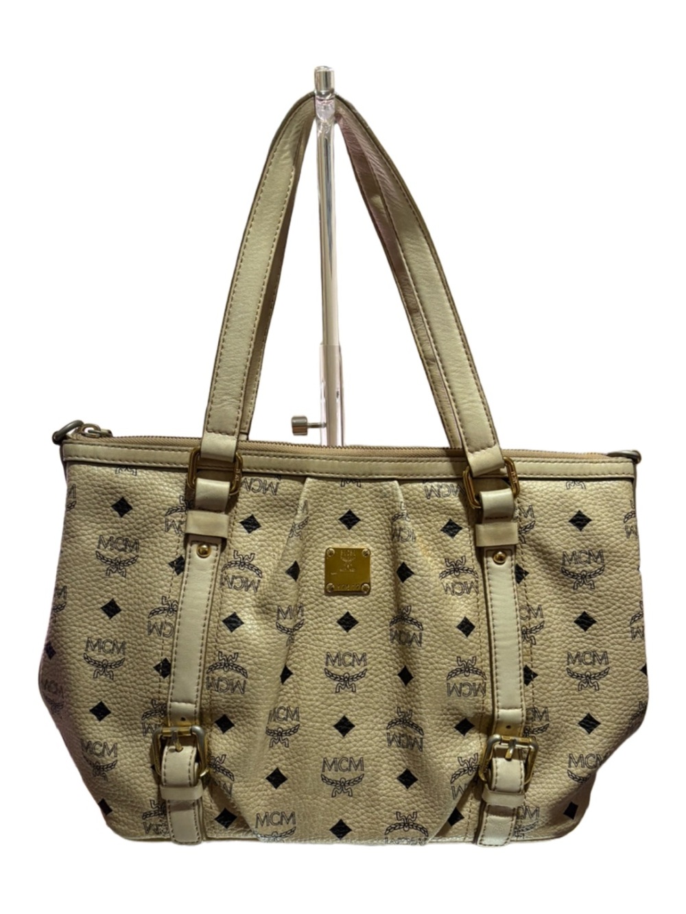 MCM - Vintage Cream Visetos Monogram 2-way bag